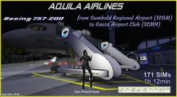 Aquila Airlines - From Gumbold to Gaeta. 171 SIMs
