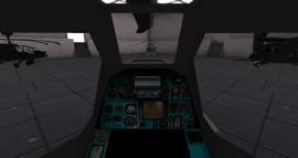 "Havoc" cockpit interior, pilot's station.