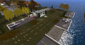 Brook Hill Airfield, looking north-east (October 2014).