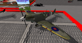 Supermarine Spitfire on display at Tag City Airport's 2015 Air Show