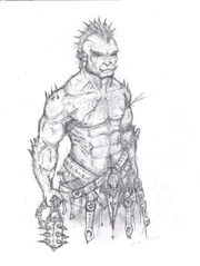 Orc Warrior wow inspired by Captain Jesse