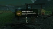 The Ancient Memory Part which is located in ruins near the Lake Tower and Cora Lake.
