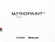 Mario Paint Title