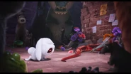 Snowball cries over The Viper's death.