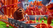 "Sausage Paradise" in imagination of Max and Duke