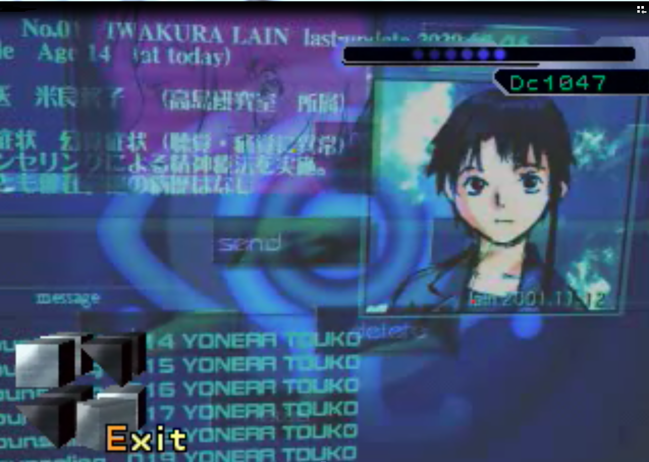 Serial Experiments Lain (game) - Serial Experiments Lain wiki