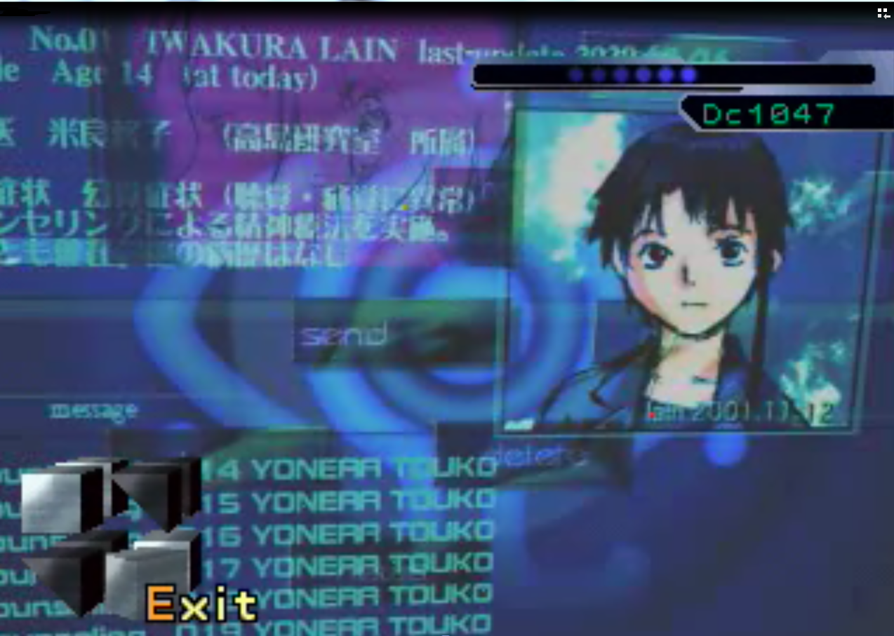 Serial Experiments Lain game review | Secretsocietygames Wiki | Fandom