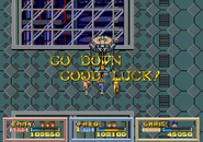 Upon beating the stage boss you descend further underground