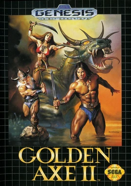Golden Axe II Box Art