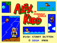 Later Master System revisions had Alex Kidd in Miracle World as a built in title