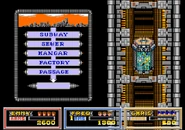 The different levels of the descent. The final one is 'Base'.