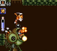 Tails vs. a Battle Kukku mech