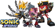 Sonic Prime Season Pass characters: Tails Nine, Rusty Rose, Knuckles the Dread