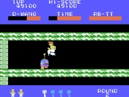 Wang vs. the metallic martial artist, RB-TT.