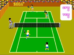 SUPER TENNIS / jeu en boite + notice MASTER SYSTEM SEGA / PAL