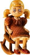 Creepy Doll item - Even if you pause the game she will look at you as you rotate the screen