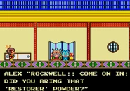 High-Tech-World-restorer-powder.png (279 KB) Obtaining the restorer powder from Rockwell to restore a burnt piece of the map