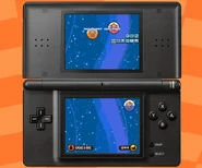 The credits minigame is a 'breakout' style game where players must bounce monkeys into the letters