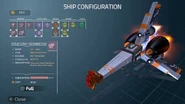 Ship configuration in the shop