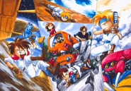 Gunstar Red and Gunstar Blue vs. Pink and her henchmen