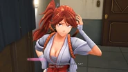 Hatsuho after accusing Seijuro of trying to peep in the baths