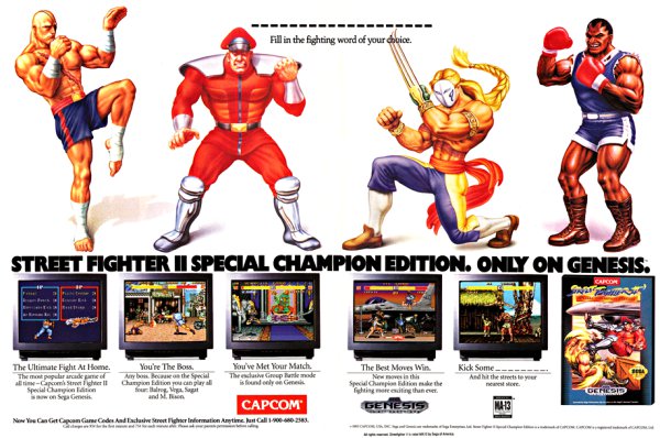 sega genesis street fighter 2 special champion edition