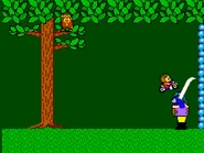 Safely navigating Blackwoods with the Sukopako Motorcycle in tact will allow Alex to smash into the boss with it for an extra hit.
