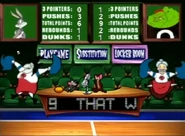 This screen allows you to substitute your players or start the mini games