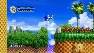 Sonic unfurls after a ramp