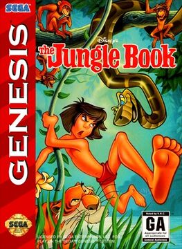 SEGA - GG★WALT DISNEY&#39;S THE JUNGLE BOOK 海外版(国内本 Walt Disney's Wonderful World of Reading - Book The Jungle