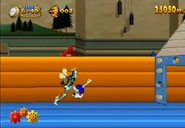 Playing as Ginger via a code in Clockwork Knight 2