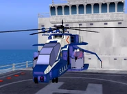 The S.A.A.F. helicopter leaves base