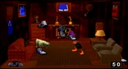 Daffy Duck minigame that plays before the main event