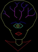 The alien from the arcade game