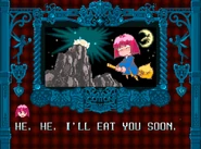 Cotton getting excited about a Willow she "rescued"