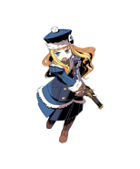 Etrian Odyssey II Gunner with a Jack Frost badge