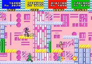 Joe takes damage as the others clean up