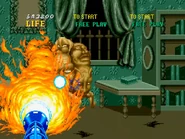 Players can obtain a powerful flamethrower tool later in the game