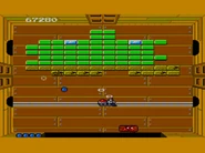 Some levels have a toy train that Woody can bounce the ball off of