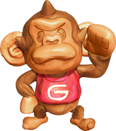 GonGon's clay toy version in Super Monkey Ball Banana Splitz