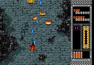 The starting magic attack: double laser blasts