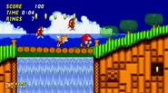 Knuckles with Tails following him