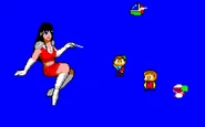 Sound test with Opa-Opa, Alex Kidd, Egle and Teddy Boy cameos
