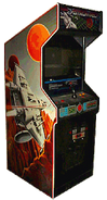 Upright arcade cabinet