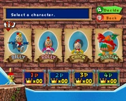Billy-Hatcher-multiplayer-character-select.png (1.03 MB) Multiplayer mode allows players to play as any of the four main cast in a vs match