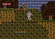 Chuck with the Skull power up on him