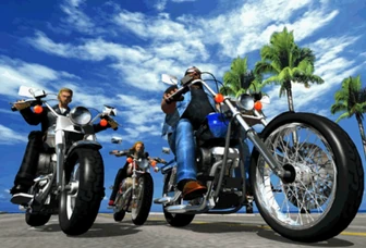 Main illustration for 'Harley-Davidson & L.A.Riders'.