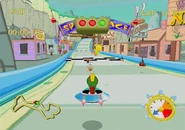 Looney-Tunes-Space-Race-Marvin start.png (465 KB) Marvin at the start of a race. Tweety plays the flagman role both here and at the end of a race.