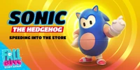 Fall Guys tie in Sonic costume
