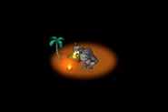 Bongo sets the tent on fire PS2.png (168 KB) PlayStation 2 - Bongo steals Sam's treasure and sets the ten alight